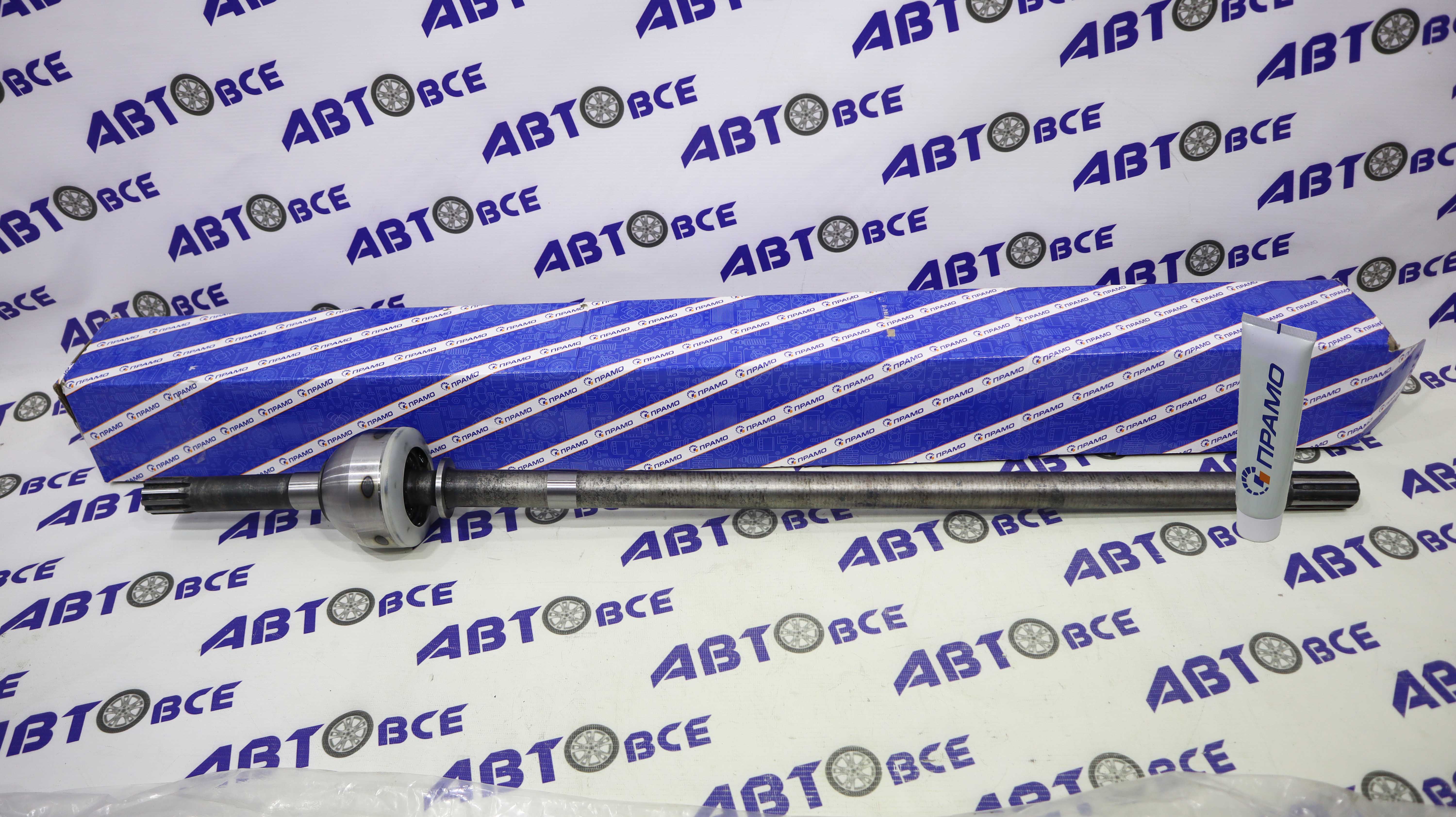 Шрус наружный левый УАЗ-2206-3151-3303-3909 (L=1013мм) 10 зуб. ПРАМО